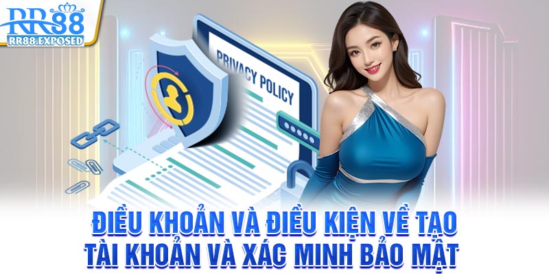 Điều khoản và điều kiện về tạo tài khoản và xác minh bảo mật