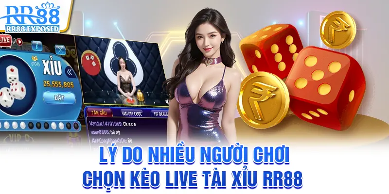Lý do nhiều người chơi chọn kèo live Tài Xỉu RR88